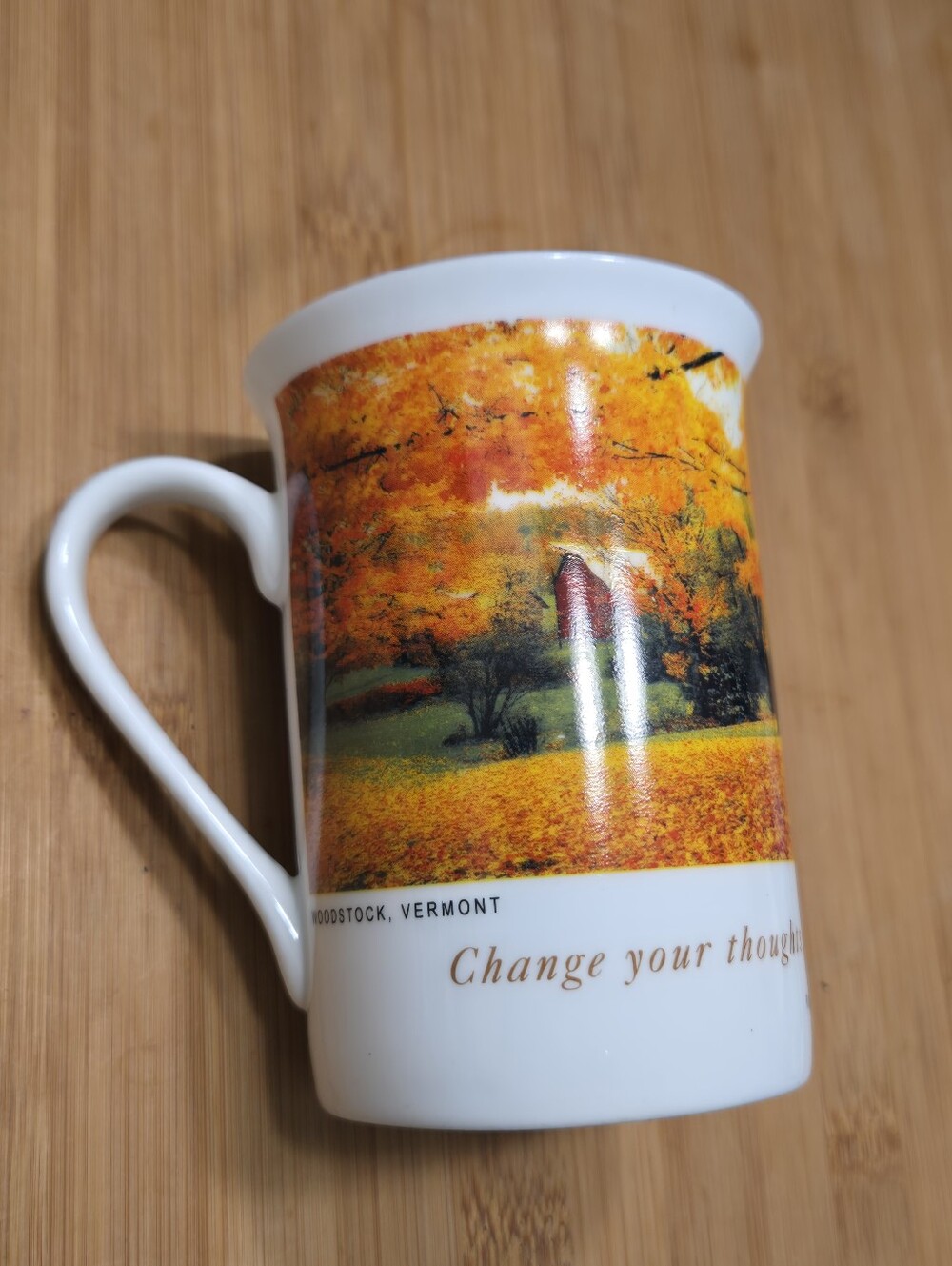 Robert Schuller Hour of Power Autumn Season Coffee Mug Tea Cup Fall In Vermont